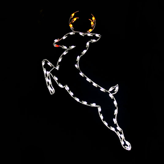 6' Reindeer Silhouette Pole Mounted Decoration - SALE!