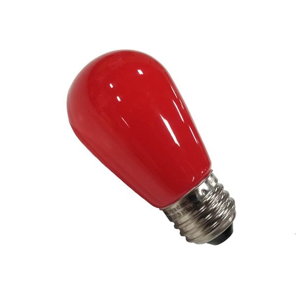 Red S14 Ceramic LED Sign Bulb - Display Sales
