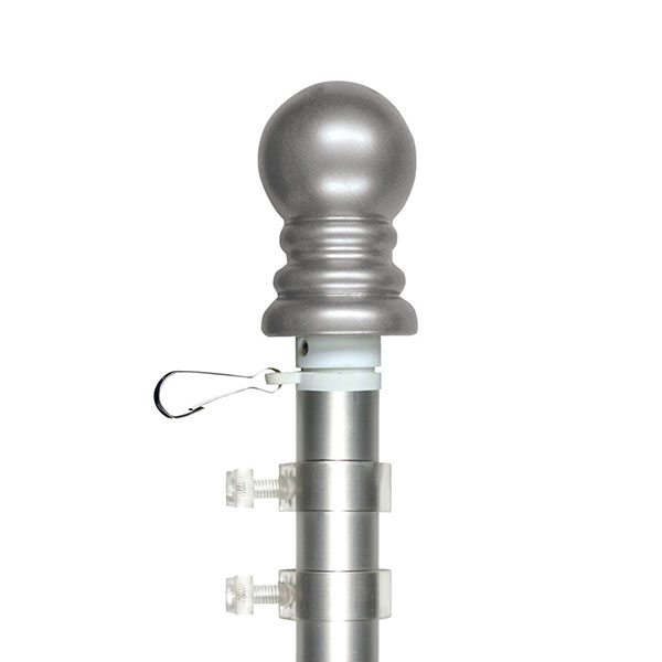 Spinning Flagpole - Silver