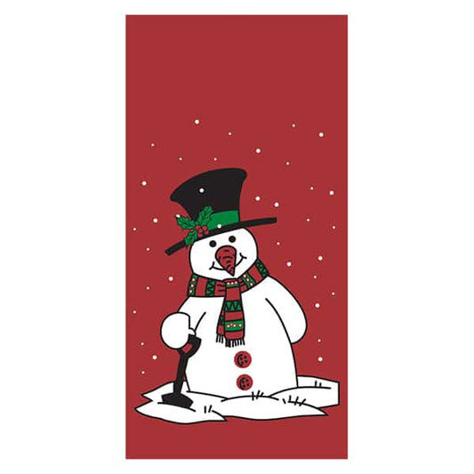 Snowman with Shovel - Pole Banner
