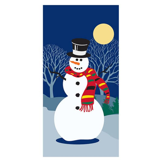 Snowman with Tree - Pole Banner