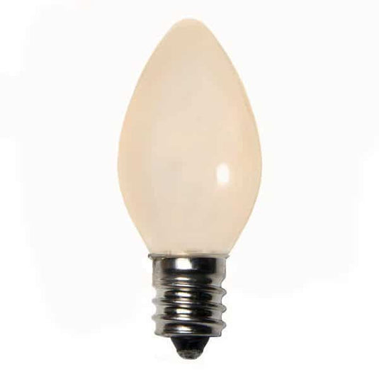 Warm White C7 Transparent LED Light Bulbs - 25/BX
