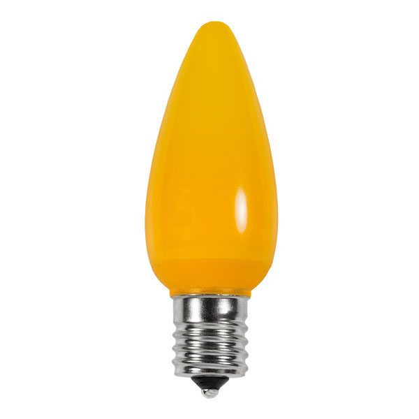 Ceramic Yellow C9 LED Christmas Light Bulbs